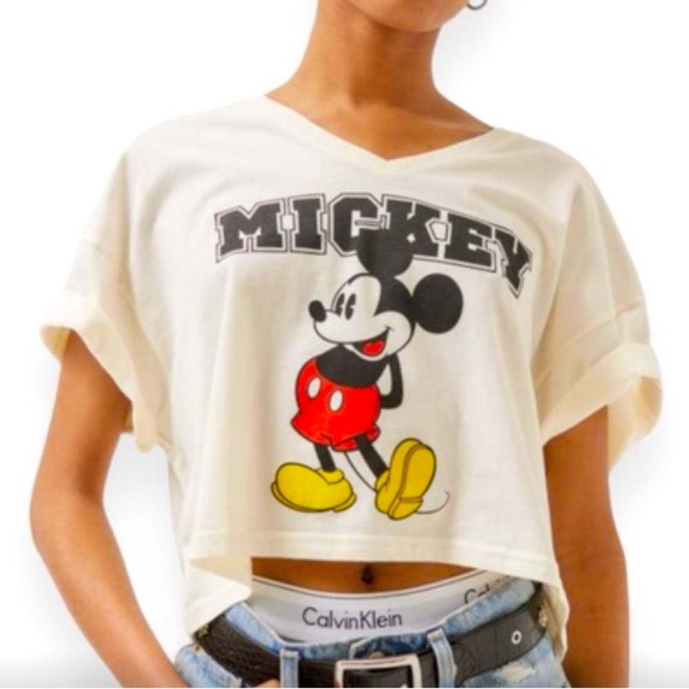 Urban Outfitters Mickey Mouse Crop Top